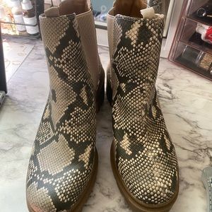 snake skin boots